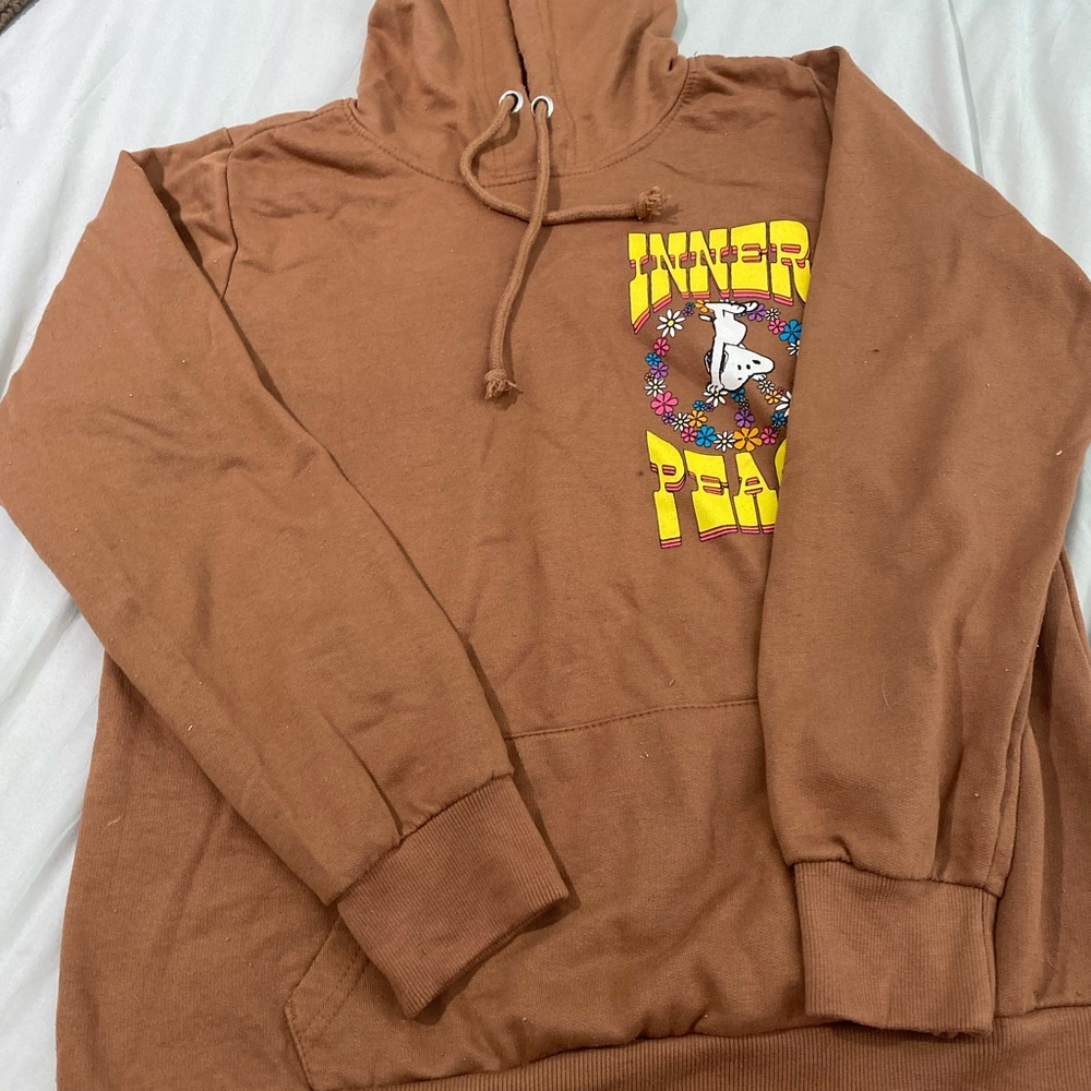 Inner Peace Brown Hoodie